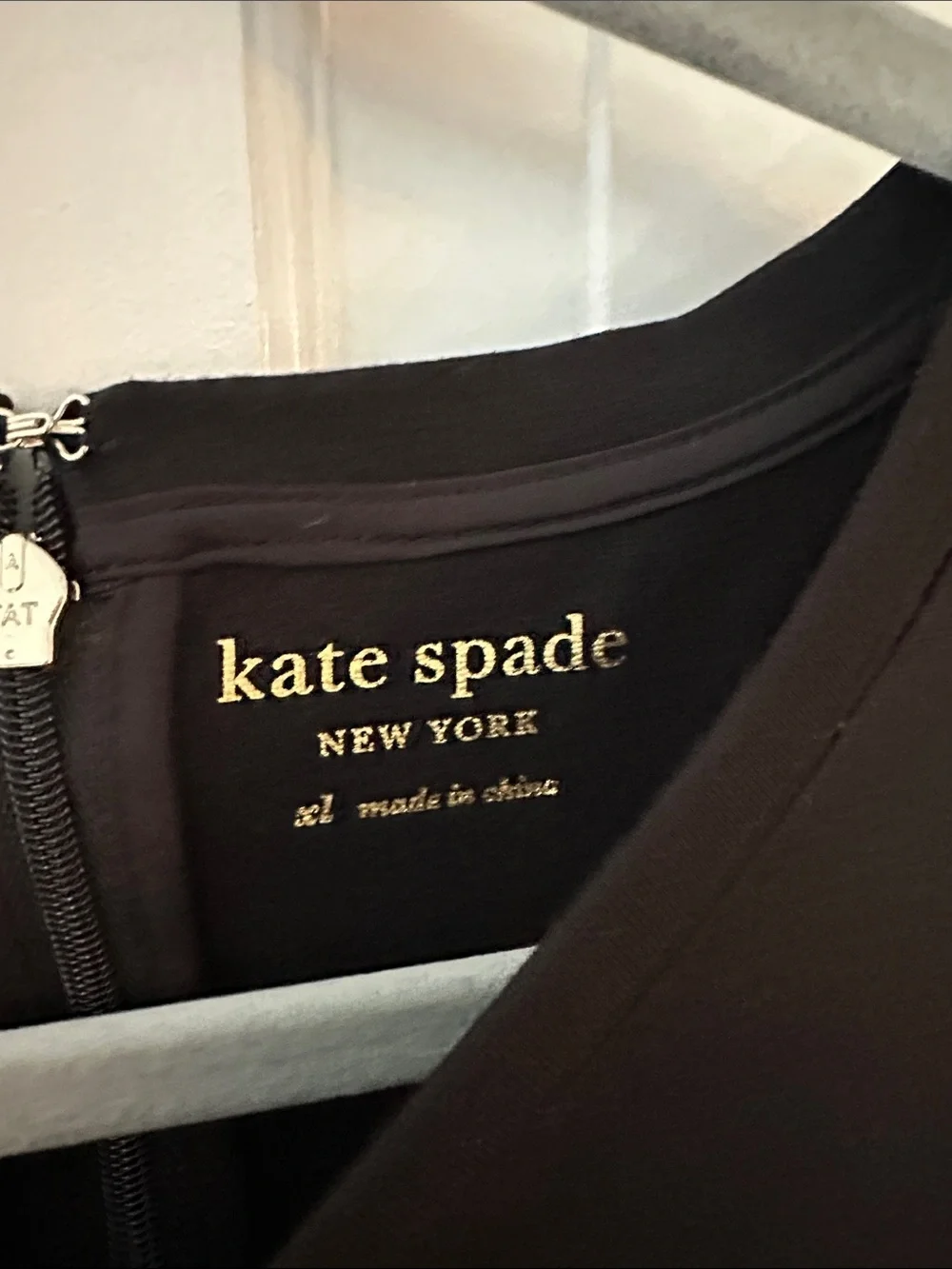 NWOT Kate Spade Black Bell Sleeve Ponte Dress.
